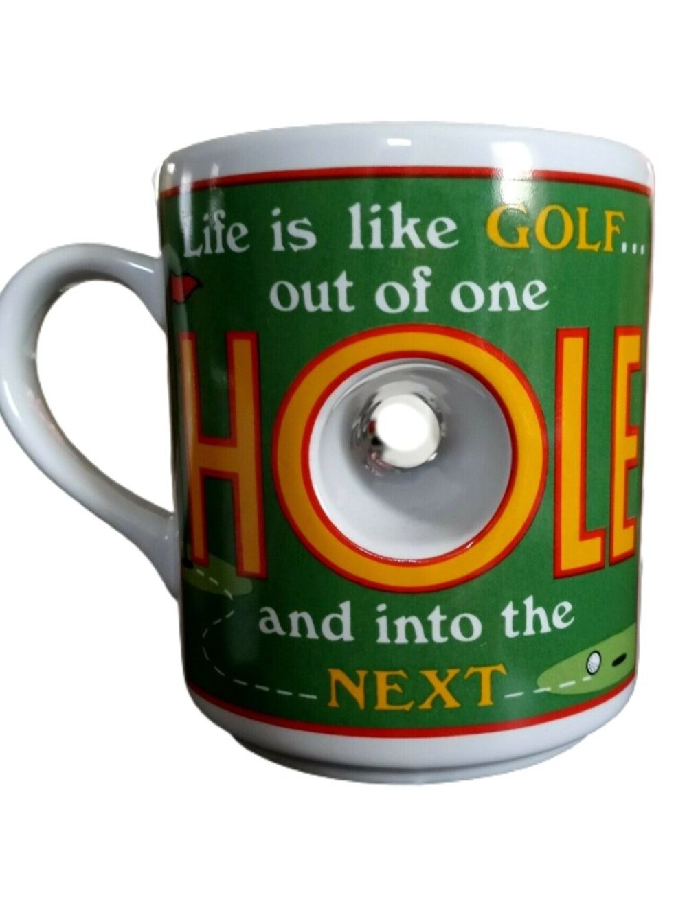 Papel Golf Mug Cup Sport Fan Life Is Like Golf Hole Novelty Father's Day